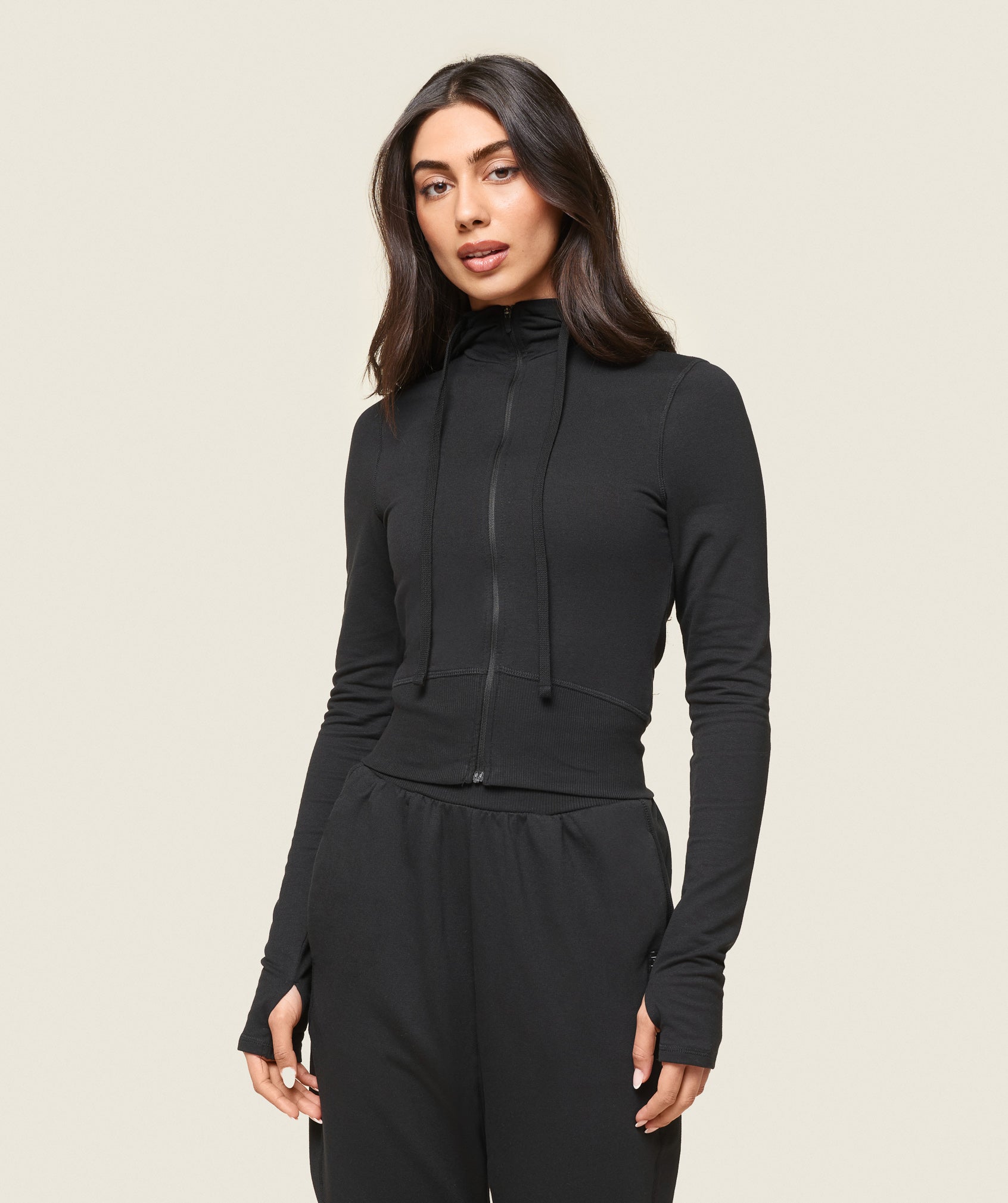 GS x Leana Deeb Hooded Midi Top